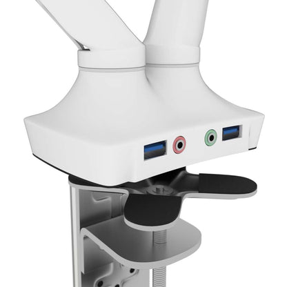 Bestar - Universel Dual Monitor Arm with Pistons in White - AK-MA01D-17 veiw 4