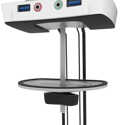 Bestar - Universel Dual Monitor Arm with Pistons in White - AK-MA01D-17 veiw 6