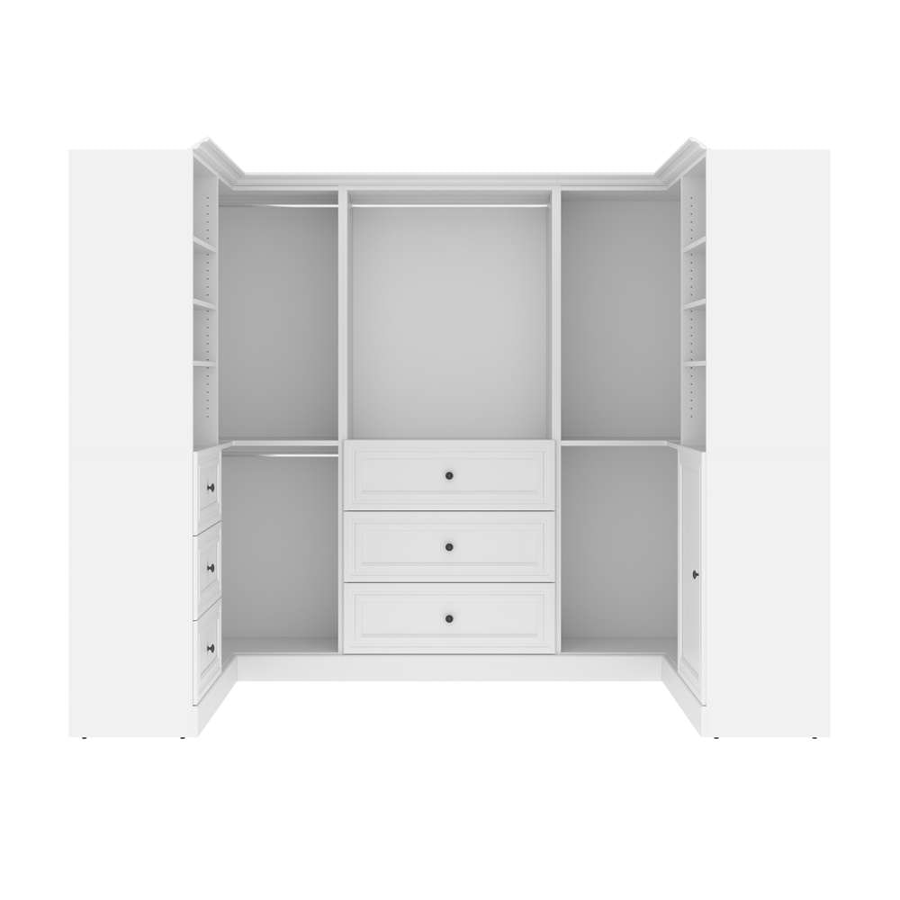Bestar - Versatile 108W U-Shaped Walk-In Closet Organizer in White - 40875-17 veiw 2