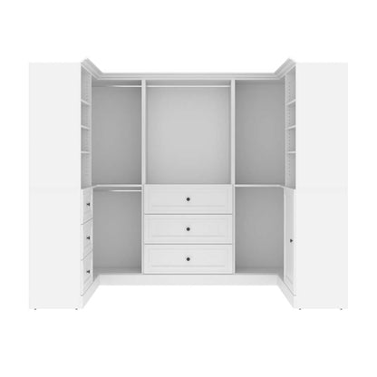 Bestar - Versatile 108W U-Shaped Walk-In Closet Organizer in White - 40875-17 veiw 2