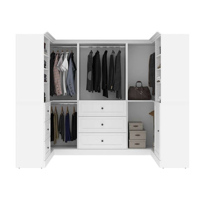 Bestar - Versatile 108W U-Shaped Walk-In Closet Organizer in White - 40875-17 veiw 6