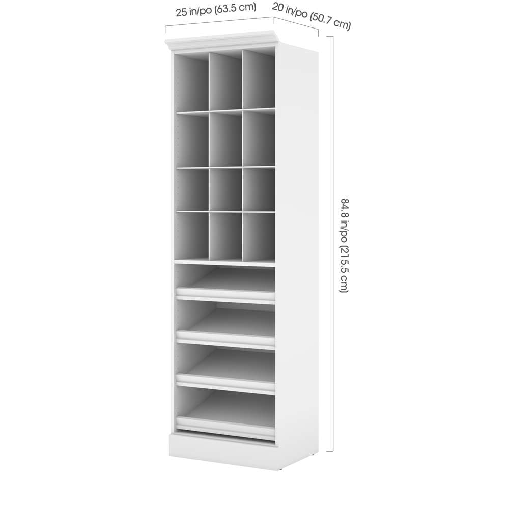 Bestar - Versatile 25 Closet Organizer in White - 40164-17 veiw 5