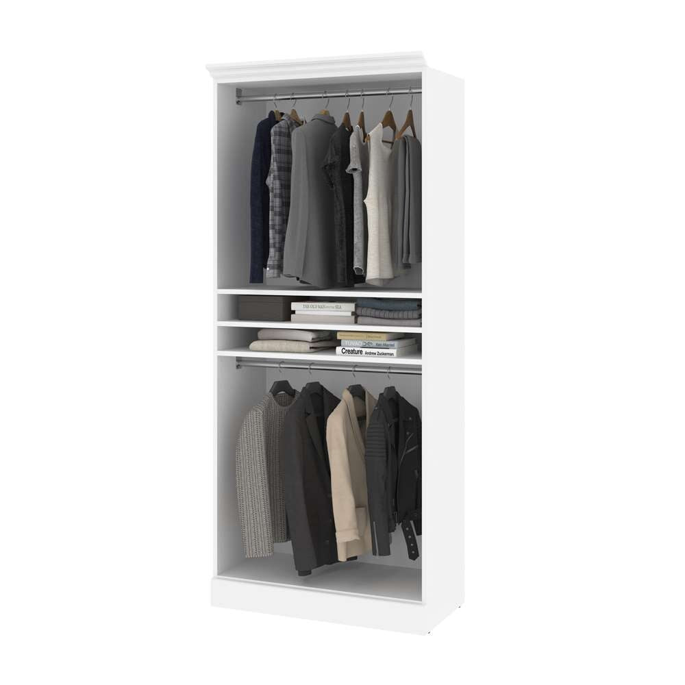 Bestar - Versatile 36in Closet Organizer in White - 40160-000017 veiw 7