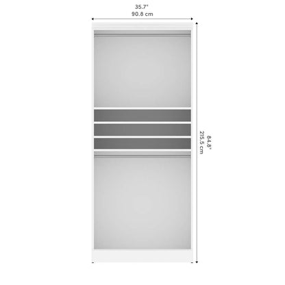 Bestar - Versatile 36in Closet Organizer in White - 40160-000017 veiw 9