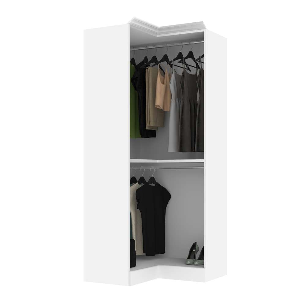Bestar - Versatile 36 Corner Closet Organizer in White - 40165-17 veiw 7