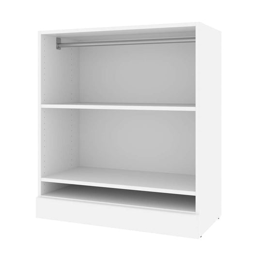Bestar - Versatile 36W Low Shelving Unit with Rod in White - 40166-1117 veiw 1