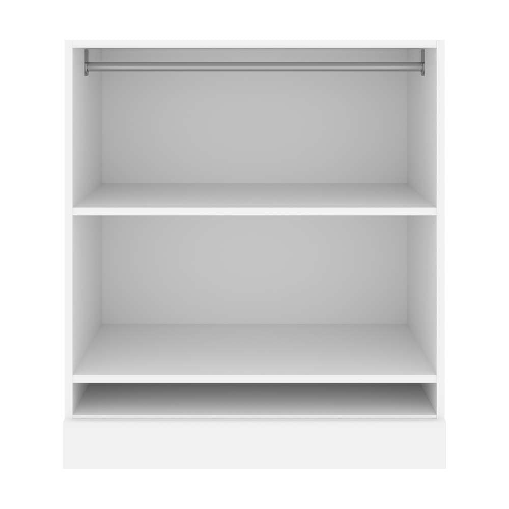 Bestar - Versatile 36W Low Shelving Unit with Rod in White - 40166-1117 veiw 2