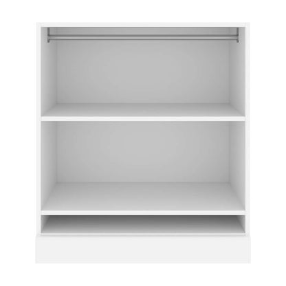 Bestar - Versatile 36W Low Shelving Unit with Rod in White - 40166-1117 veiw 2