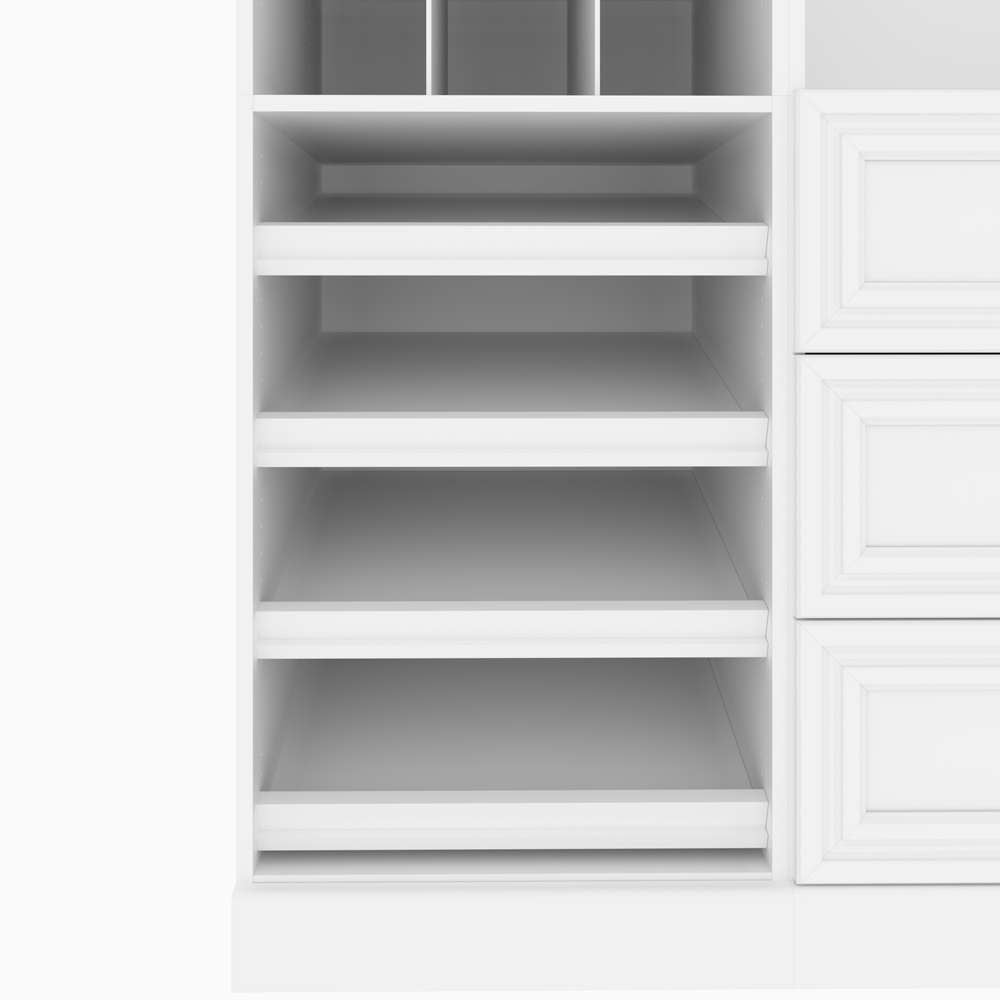 Bestar - Versatile 61 Closet Organizer with Storage Cubbies and Drawers in White - 40851-1417 veiw 10