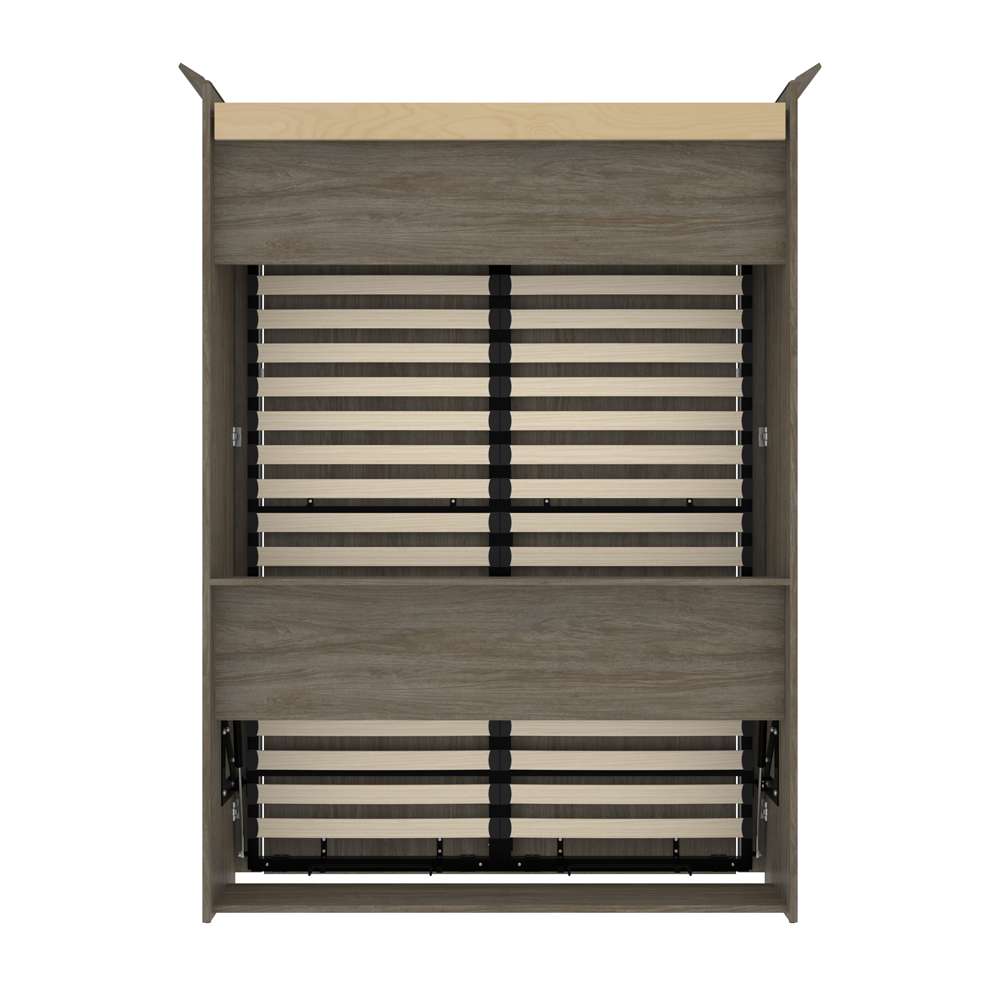 Bestar - Versatile 64W Full Murphy Bed in Walnut Grey - 42183-000035 veiw 4