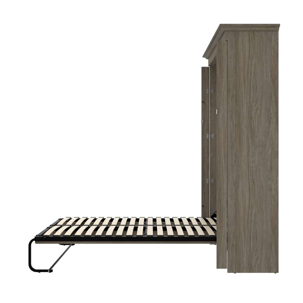 Bestar - Versatile 64W Full Murphy Bed in Walnut Grey - 42183-000035 veiw 9