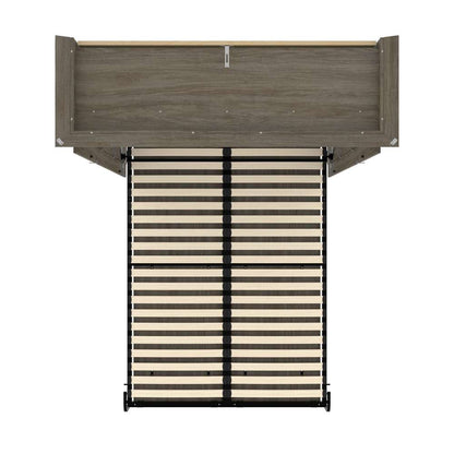 Bestar - Versatile 64W Full Murphy Bed in Walnut Grey - 42183-000035 veiw 11
