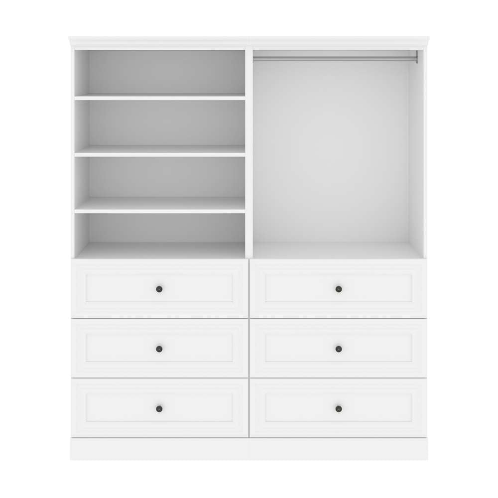 Bestar - Versatile 72in Closet Organizer in White - 40872-17 veiw 2
