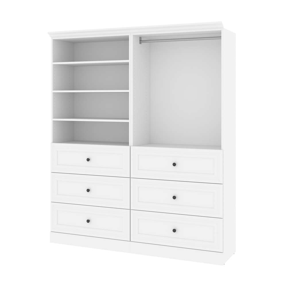 Bestar - Versatile 72in Closet Organizer in White - 40872-17 view 1