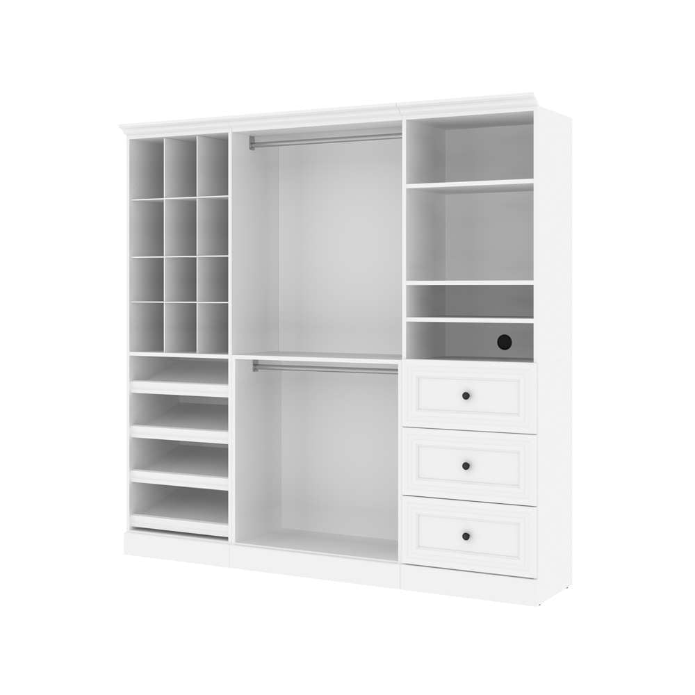Bestar - Versatile 86in Closet Organizer in White - 40853-17 veiw 1
