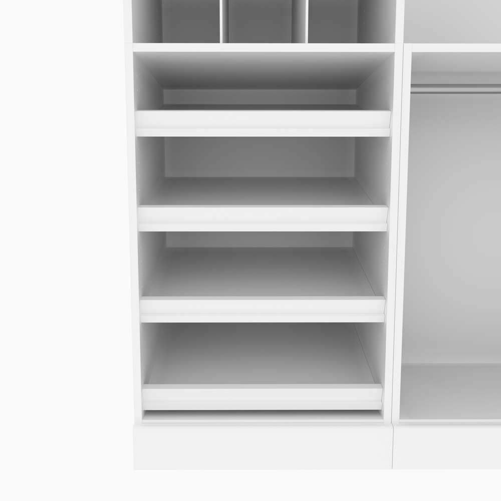 Bestar - Versatile 86in Closet Organizer in White - 40853-17 veiw 9