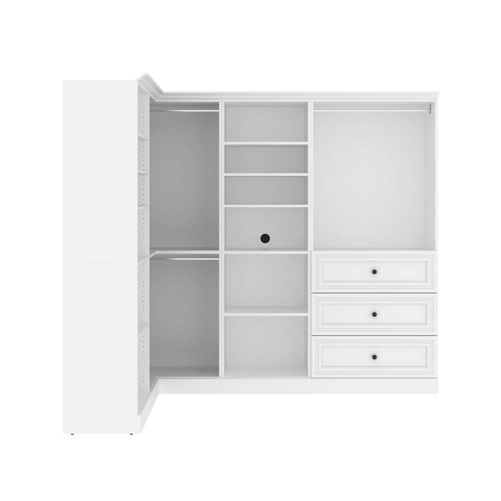 Bestar - Versatile 90W Walk-In Closet Organizer in White - 40854-17 veiw 2