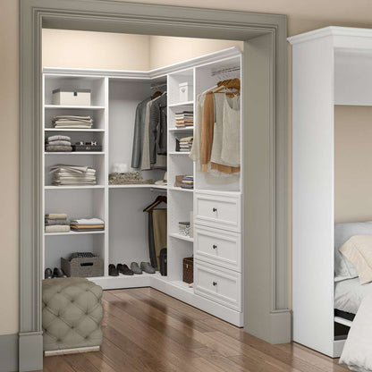 Bestar - Versatile 90W Walk-In Closet Organizer in White - 40854-17 veiw 6