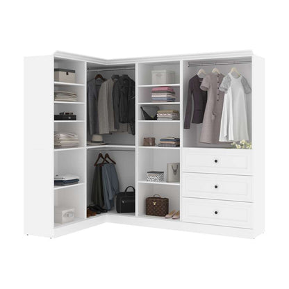 Bestar - Versatile 90W Walk-In Closet Organizer in White - 40854-17 veiw 7