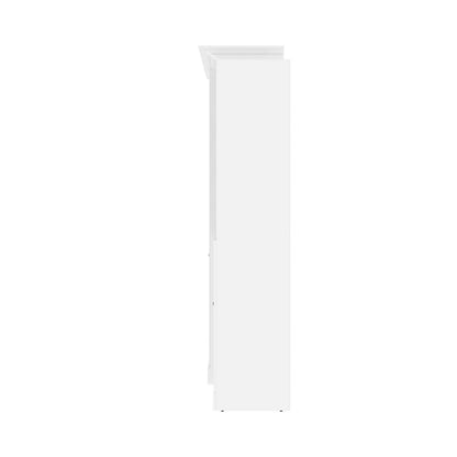 Bestar - Versatile 93W Queen Murphy Bed and Storage Cabinet (92W) in White - 40882-17 veiw 4