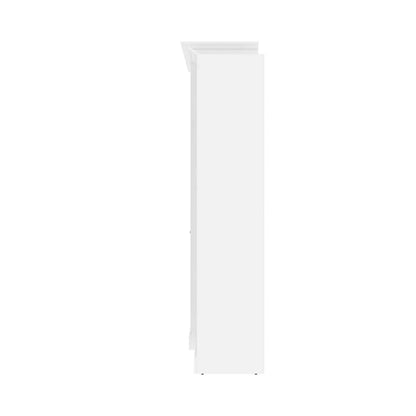Bestar - Versatile 93W Queen Murphy Bed with Shelving Unit (92W) in White - 40880-17 veiw 4