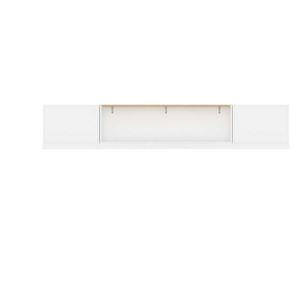 Bestar - Versatile Full Murphy Bed and 2 Shelving Units with Drawers (109W) in White - 40893-17 veiw 6