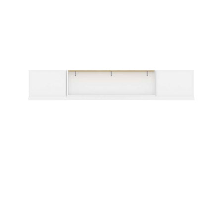 Bestar - Versatile Full Murphy Bed and 2 Shelving Units with Drawers (109W) in White - 40893-17 veiw 6