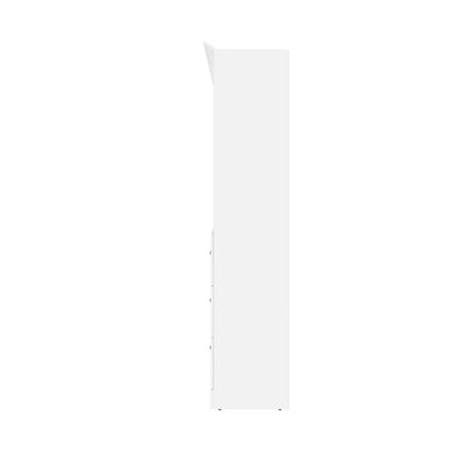 Bestar - Versatile Full Murphy Bed and Shelving Unit with Drawers (95W) in White - 40895-17 veiw 4