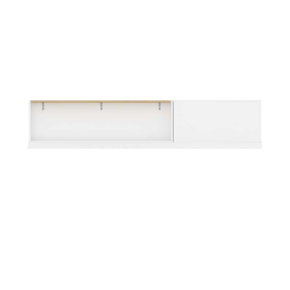Bestar - Versatile Full Murphy Bed and Shelving Unit with Drawers (95W) in White - 40895-17 veiw 6