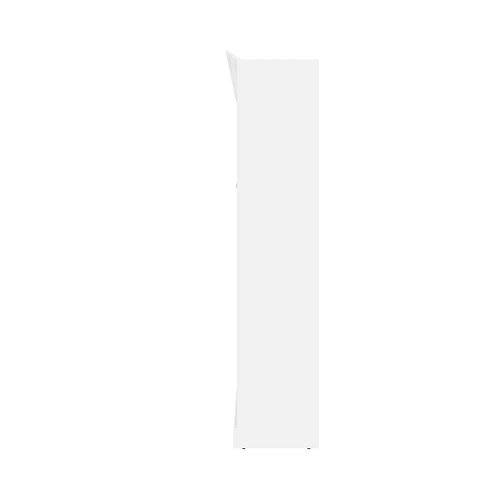 Bestar - Versatile Full Murphy Bed with 2 Shelving Units (109W) in White - 40891-17 veiw 4