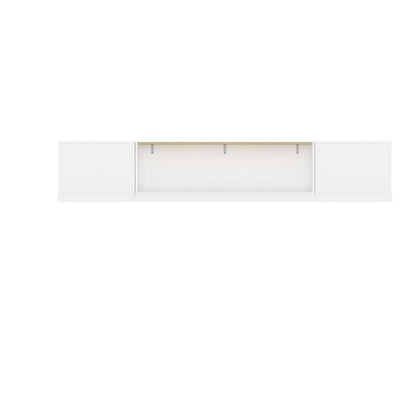 Bestar - Versatile Full Murphy Bed with 2 Shelving Units (109W) in White - 40891-17 veiw 6