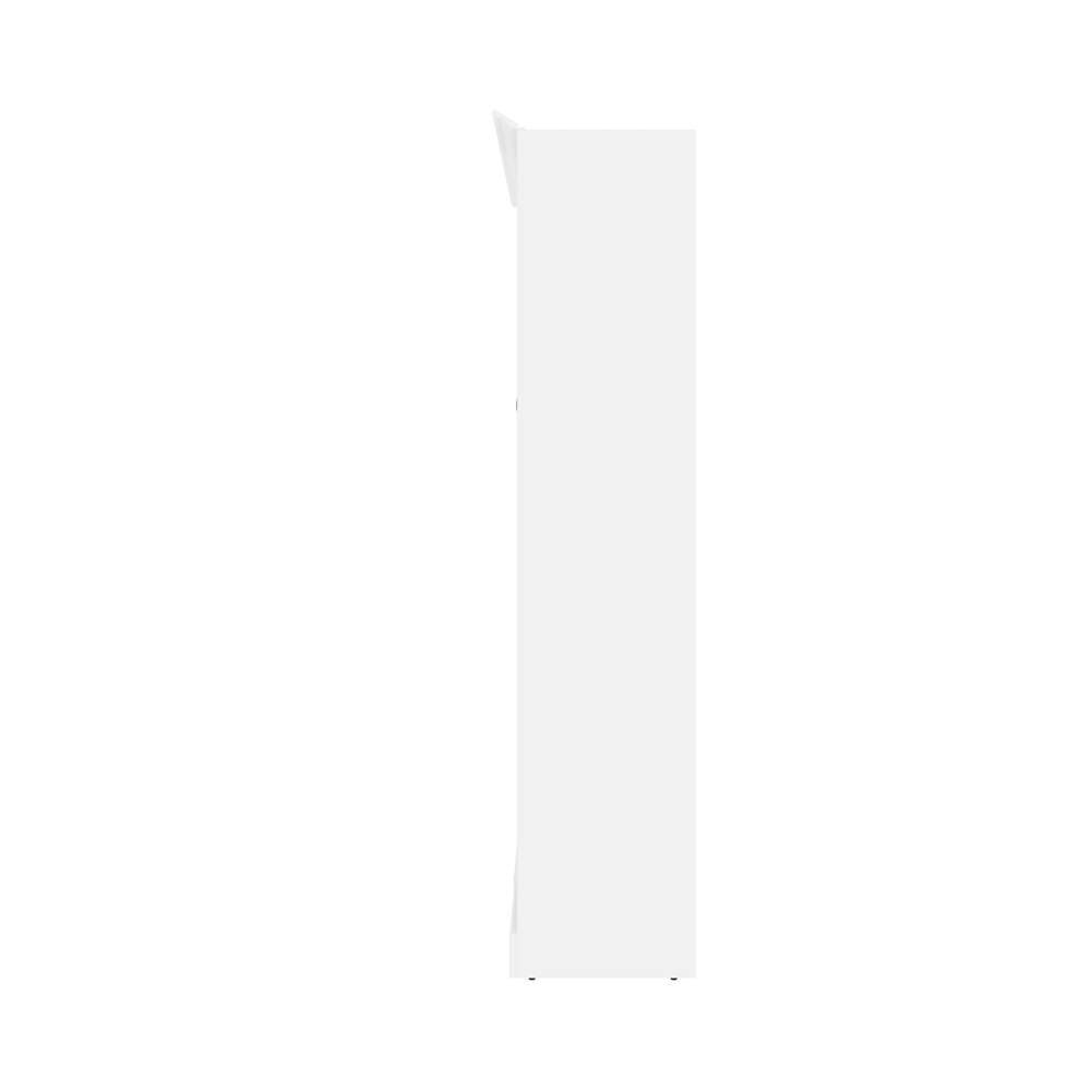 Bestar - Versatile Full Murphy Bed with Shelving Unit (84W) in White - 40890-17 veiw 4