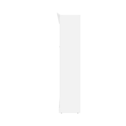 Bestar - Versatile Full Murphy Bed with Shelving Unit (84W) in White - 40890-17 veiw 4
