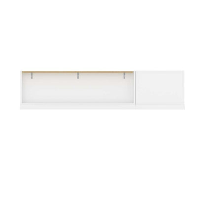 Bestar - Versatile Full Murphy Bed with Shelving Unit (84W) in White - 40890-17 veiw 6