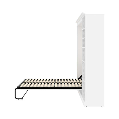Bestar - Versatile Full Murphy Bed with Shelving Unit (84W) in White - 40890-17 veiw 10