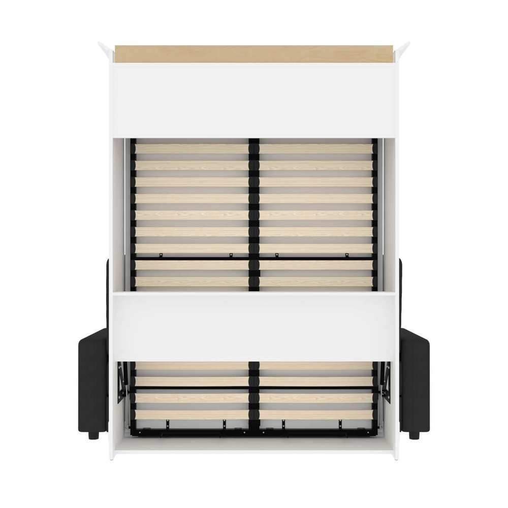 Bestar - Versatile Full Murphy Bed with Sofa (73W) in White - 40720-000017 veiw 5