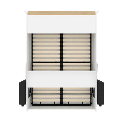 Bestar - Versatile Full Murphy Bed with Sofa (73W) in White - 40720-000017 veiw 5