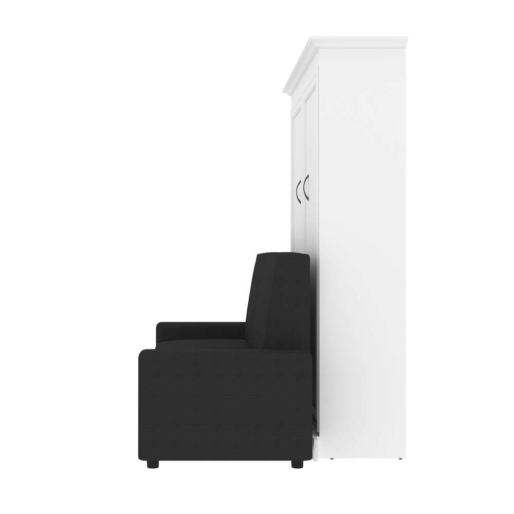 Bestar - Versatile Full Murphy Bed with Sofa (73W) in White - 40720-000017 veiw 7