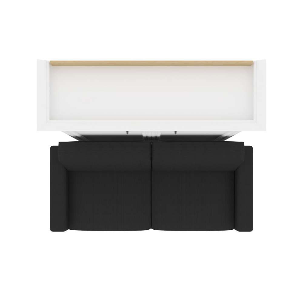 Bestar - Versatile Full Murphy Bed with Sofa (73W) in White - 40720-000017 veiw 8