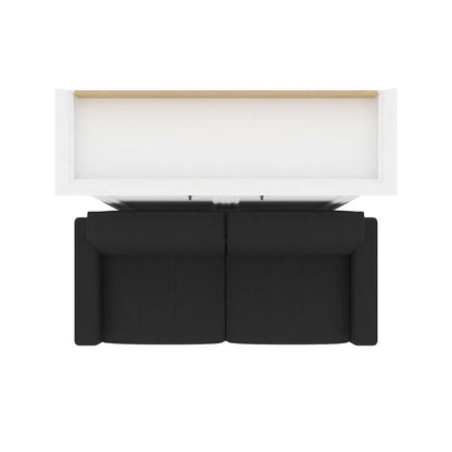 Bestar - Versatile Full Murphy Bed with Sofa (73W) in White - 40720-000017 veiw 8