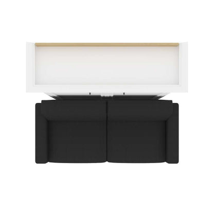 Bestar - Versatile Full Murphy Bed with Sofa (73W) in White - 40720-000017 veiw 11