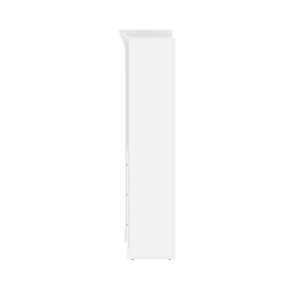 Bestar - Versatile Queen Murphy Bed and 2 Shelving Units with Drawers (115W) in White - 40883-17 veiw 4