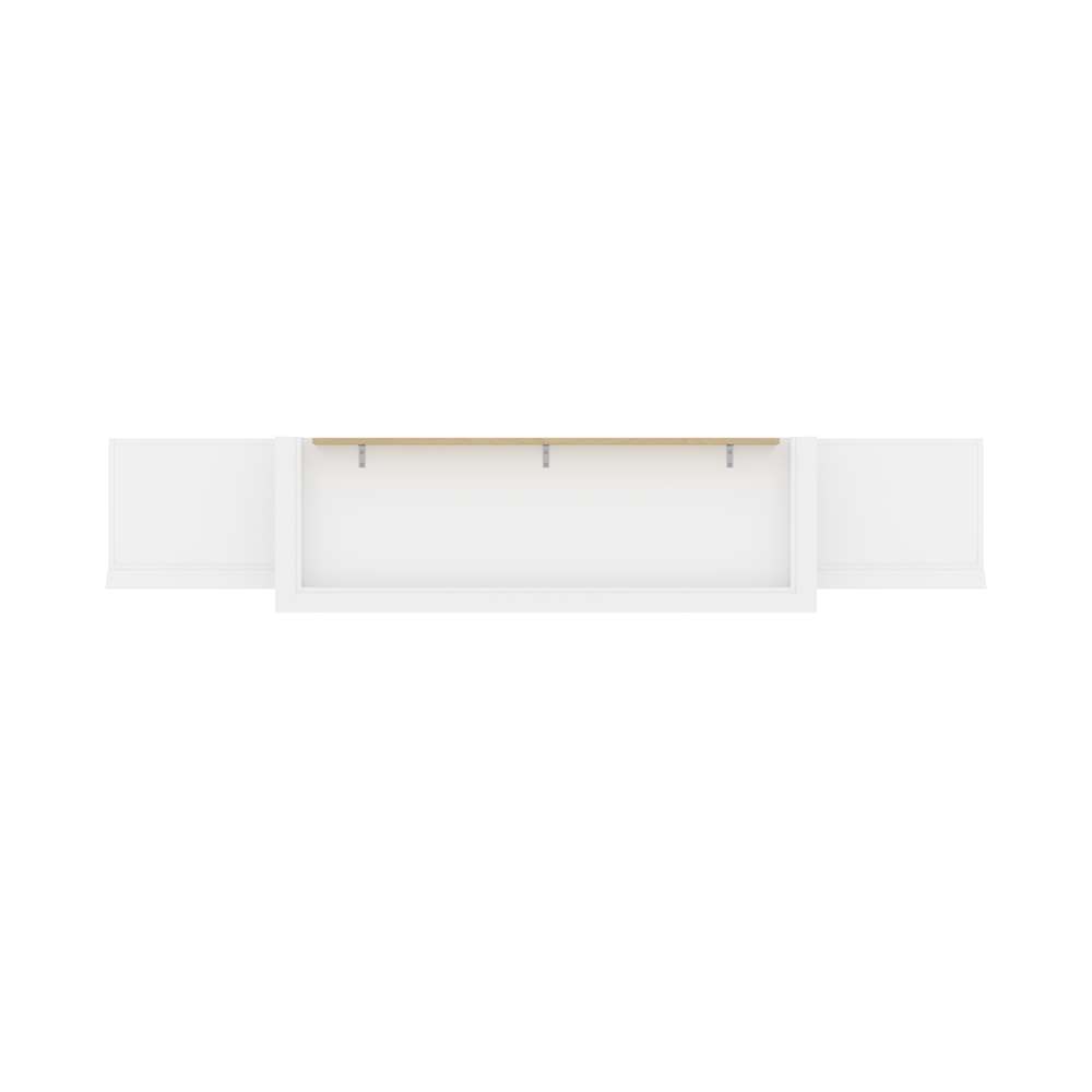 Bestar - Versatile Queen Murphy Bed and 2 Shelving Units with Drawers (115W) in White - 40883-17 veiw 6