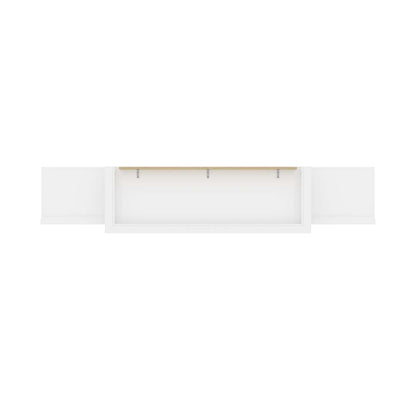 Bestar - Versatile Queen Murphy Bed and 2 Shelving Units with Drawers (115W) in White - 40883-17 veiw 6
