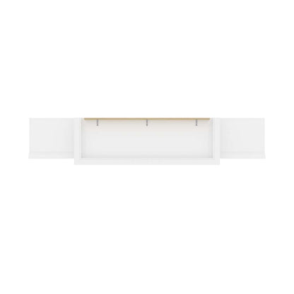 Bestar - Versatile Queen Murphy Bed and 2 Storage Cabinets (115W) in White - 40884-17 veiw 6
