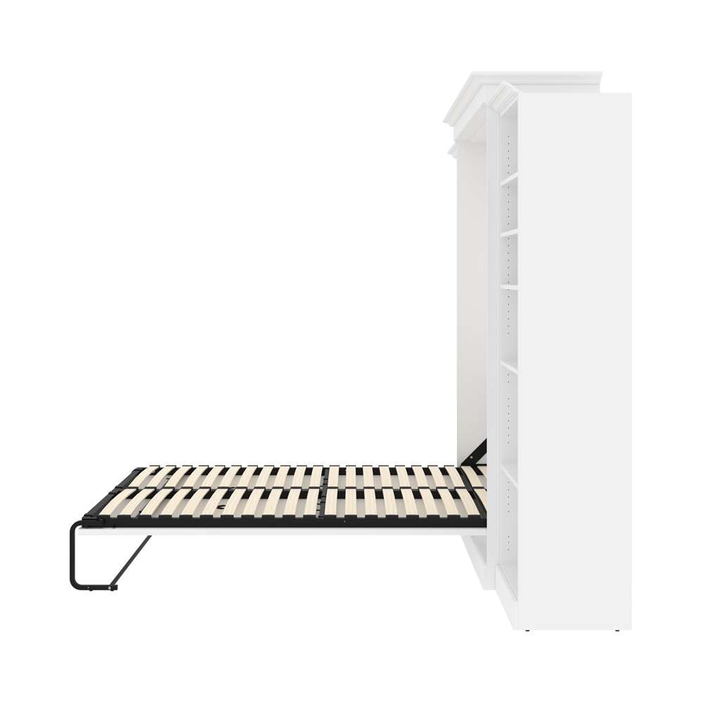 Bestar - Versatile Queen Murphy Bed with 2 Shelving Units (115W) in White - 40881-17 veiw 10