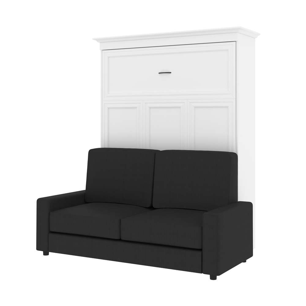 Bestar - Versatile Queen Murphy Bed with Sofa (78W) in White - 40721-000017 veiw 3