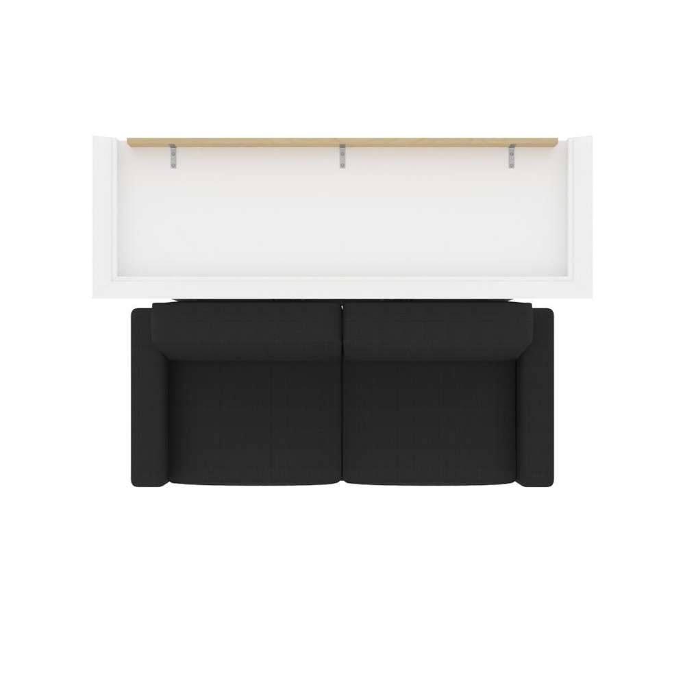 Bestar - Versatile Queen Murphy Bed with Sofa (78W) in White - 40721-000017 veiw 9