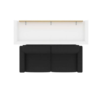 Bestar - Versatile Queen Murphy Bed with Sofa (78W) in White - 40721-000017 veiw 9