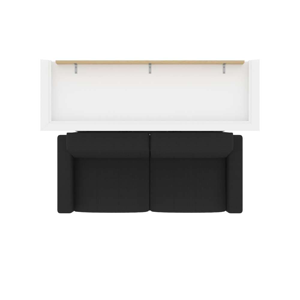 Bestar - Versatile Queen Murphy Bed with Sofa (78W) in White - 40721-000017 veiw 11